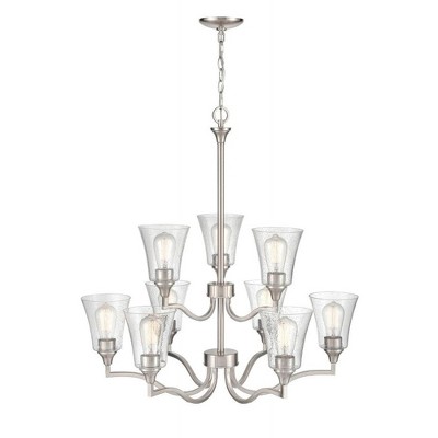 Millennium Lighting Caily 9 - Light Chandelier in  Brushed Nickel