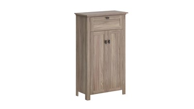 Hayward 43'' Dark Woodgrain Adjustable Shelving Living Room Cabinet