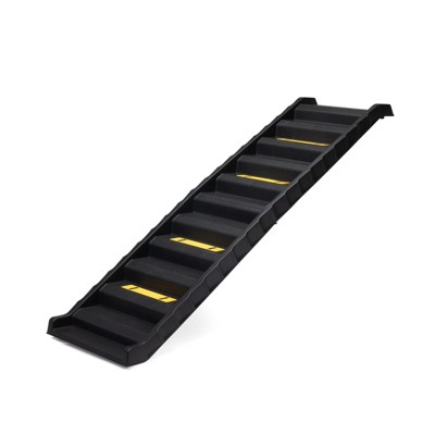 VisioGear Folding Pet Ramp, Portable Dog Ramp, Stairs Ladder with Nonslip Mats and Rubber Feet, Pets of All Sizes, Black, 60.63"*15.75"*2.95"