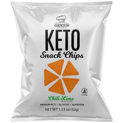 Genius Gourmet Chili Lime Chips - 5.50z
