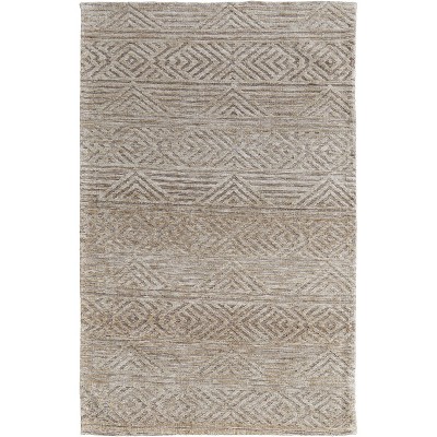 Colton Modern Geometric Tan/Ivory/Brown Area Rug
