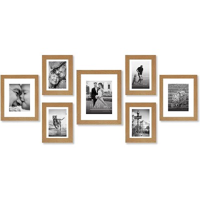 Americanflat Picture Frame Set of 7 Pieces with shatter-resistant glass - Available in a variety of sizes and styles