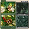 GOTGELIF Charming Green Pre-Lit Christmas Tree Xmas Decoration - 3 of 4