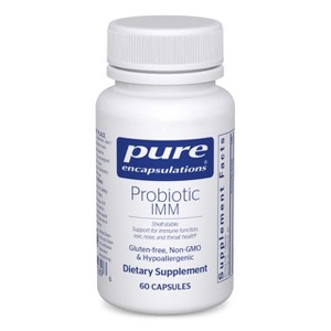 Pure Encapsulations Probiotic IMM - Shelf Stable Probiotic Blend to Support Immune Function and Maintain Eye, Nose and Throat Health* - 60 Capsules - 1 of 4