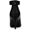 BLISSFUL STEP Women's Cutout Back Zip Stiletto Heel Pointed Toe Booties Ankle Boots - 4 of 4
