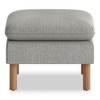 HON Parkwyn Series Ottoman - 23" x 23" x 17.5" - Gray/Oak - 2 of 4