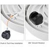 Unique Bargains Indoor Outdoor Round Plastic Rolling Flowerpot Dolly with Wheels 3 Pcs - 3 of 4