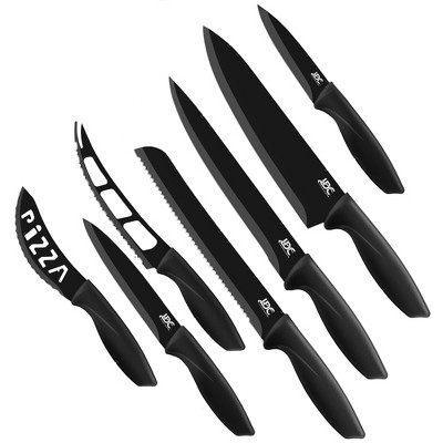 Lux Decor Kitchen Knife Set Ultra Sharp Stainless Steel Kitchen Cutlery Knives with Anti Slip Handles