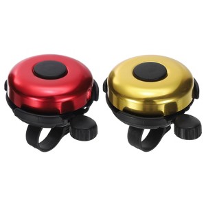 Unique Bargains Aluminum Loud Clear Sound Classic Scooters Bicycle Bells 2 Pcs 2.3" - 1 of 4