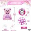 Katchon, Teddy Bear Baby Shower Balloons - 30 Inch, Pack of 5 | Its a Girl Balloons - 3 of 4