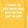 Men's - Instant Message - I Want To Pet Your Dog Short Sleeve Graphic T-Shirt - 2 of 4