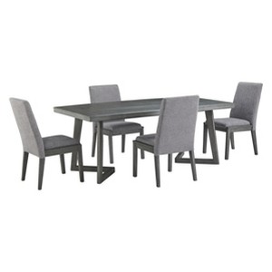 Besteneer Rectangular Dining Room Table Dark Gray - Signature Design by Ashley