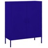 vidaXL Storage Cabinet Navy Blue Steel Medium - Navy Blue - 2 of 4