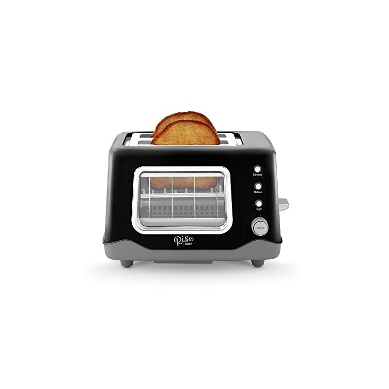 Rise by Dash Metal Black 2 slot Toaster 7.9 in. H X 12.2 in. W X 9.5 in. D, 1 of 2