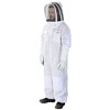 Outsunny Bee Suit for Men & Women, Beekeeping Jacket with Gloves & Ventilated Veil Hood, Multi-Size Protective Outfit,, XXL/XXXL, Cream White - 4 of 4