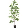 Schefflera Large Artificial Tree,210 cm,Decorative Potted Plant,Realistic Schefflera Tree in Potted for Office,Living Room,Fire Pit and Conservatory - 2 of 4