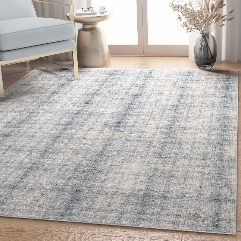 Well Woven Rio Flatweave Distressed Plaid Area Rug, 3 of 9