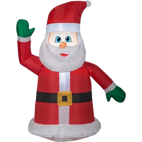 Gemmy Christmas Airblown Inflatable Car Buddy Santa 3 Ft Tall Multicolored Target