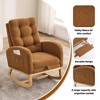 Grungis Rubber Wood Accent Chair,Rocking Chair with Footrest & High Back,38.36" W Accent Chair for Bedroom,Reading Room,Office - 4 of 4