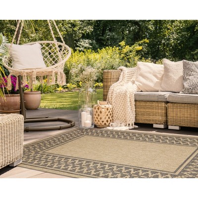 Liora Manne Sahara Border Indoor/Outdoor Rug.., 3 of 8
