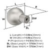 Amerock Coble Round Knob for Cabinets, Drawers, and Furniture - 3 of 4