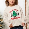 The Juniper Shop Holly Jolly Christmas Tree Youth Ultra-Soft Graphic Sweatshirt - M - Natural - 2 of 3