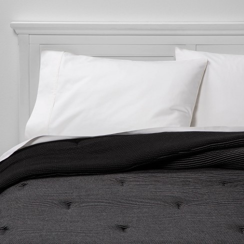 Queen Jersey Sheet Set Black - Room Essentials