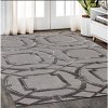HomeRoots 5' X 8' Gray and Dark Gray Abstract Geometric Hand Tufted Area Rug - 2 of 4