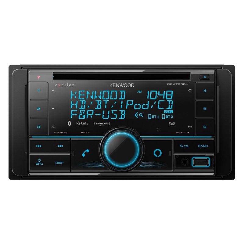 Kenwood eXcelon DPX795BH Bluetooth USB Double DIN CD receiver with a Sirius XM SXV300v1 Connect Vehicle Tuner Kit for Satellite Radio, 4 of 8