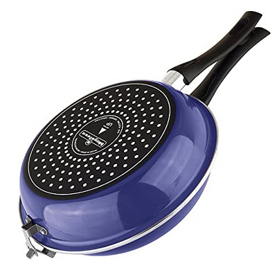 MAGEFESA ® Frittata spanish tortilla frying pan, blue, double layer non-stick frying pan, vitrified steel, compatible with all types of fire.