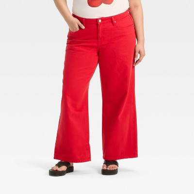 Women's Low-Rise Wide Leg Baggy Jeans - Wild Fable™