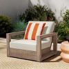 Christopher Knight Home Andrae Outdoor Acacia Wood Club Chairs with Cushions - 3 of 4