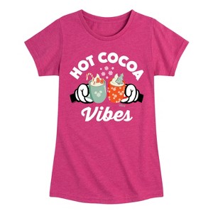 Girls' - Disney - Hot Cocoa Vibes Fitted Short Sleeve Graphic T-Shirt - 1 of 4