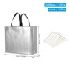 Unique Bargains Reusable Non-Woven Metallic Shiny Finish Gift Goodie Bags 12 Pcs - 2 of 4