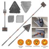 NewHome "2-in-1 Baseboard Cleaner Mop with Squeegee, Extendable Handle, Reusable Pads, 360° Rotatable Design" Grey - 2 of 4