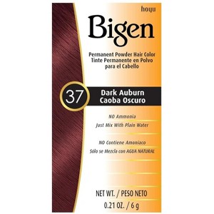 BIGEN DARK AUBURN #37 Permanent Powder Hair Color | No Ammonia | (0.21oz) - 1 of 2