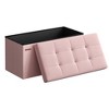 SONGMICS 30" Storage Ottoman Bench Ottoman with Storage Footstool Hold up to 660 lb for Bedroom Living Room - 2 of 4