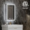20 in. x 32 in.Built-in or wall-mounted Defogging and Dimming Mirror Cabinet Adjustable Shelf with Outlet and USB - 4 of 4