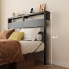 Bestier Queen Bed Frame with Storage Headboard and Charging Station - 3 of 4