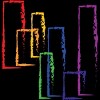Adult Design By Humans Crayon Rainbow Rectangles Abstract By T-Shirt - 2 of 2