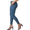 YMI Women's Hyper Stretch Mid-Rise 5 Pocket Slim Fit Skinny Jeans - 2 of 4