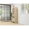 Okak Arched Display Cabinet, Sideboard Cabinet with 2 Doors and 2 Drawers, Freestanding Cabinet for Living Room, Bedroom and Office, Natural - 4 of 4