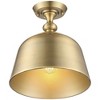 Savoy House Berg 1 - Light Semi-Flush Mount in  Warm Brass - 2 of 3