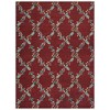 Living Room Modern Christmas Grid Washable Area Rug Easy to Clean Soft Thin Floorcover - 2 of 4
