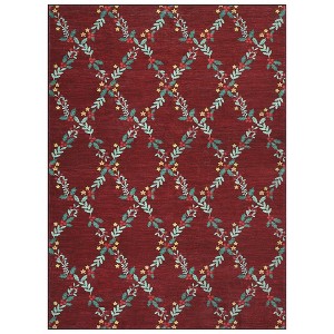 COZONY Modern Foldable Runner Rug, Washable Non-Slip Low Pile Floor Mat, Soft Non-Shedding Carpet for Living Room Bedroom Christmas Indoor Decor - 1 of 4
