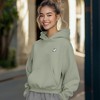 Dalix Heartly Ghost Embroidery Relaxed Hoodie Soft Fleece Sweatshirt Fit Lounge Womens - 3 of 4