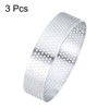 Unique Bargains Stainless Steel Non-Stick Perforated Baking Dessert Round Cake Ring 3 Pcs - 3 of 4