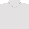 Black Bow Jewelry 1mm, 14k Rose Gold, Diamond Cut Solid Spiga Chain Necklace - 2 of 4