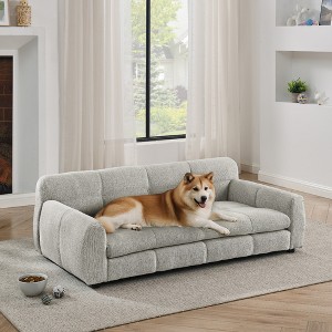 Grungis Linen Dog Bed,Pet Bed Sofa for Big and Oversized Dogs - 1 of 4