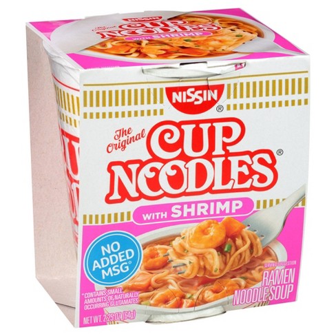 Nissin Cup Noodles with Shrimp Ramen Noodle Soup, 2.25 oz - Harris Teeter